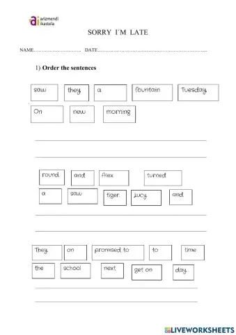 Sorry I'm late (2nd version)