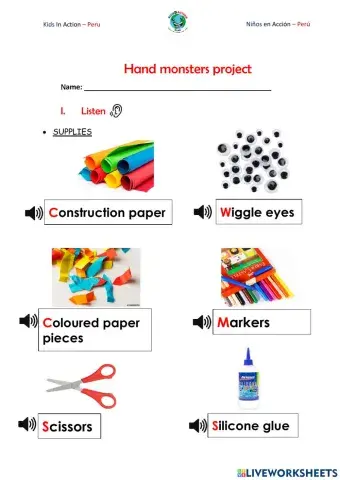 Hand monsters project 12-2