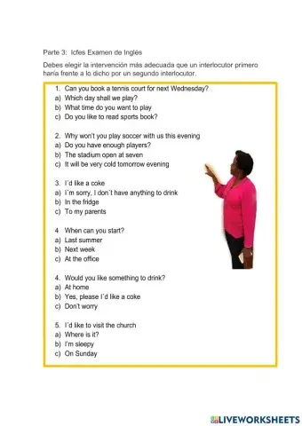 Part 3 Conversaciones