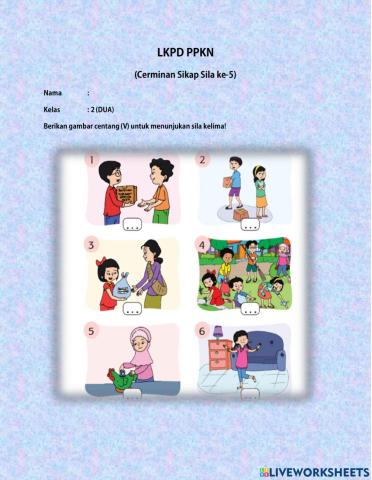 Lkpd sikap panacila sila ke 5