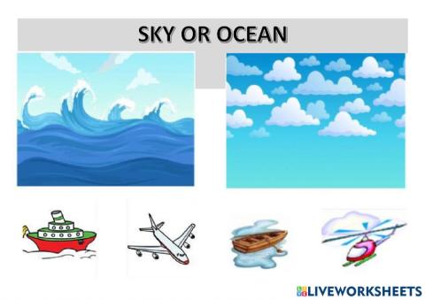 Sky or ocean