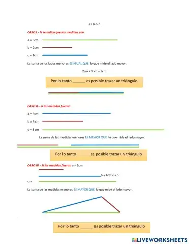 Unicidad de triángulos