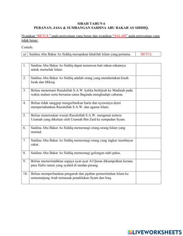 Jasa dan pengorbanan saidina abu bakar
