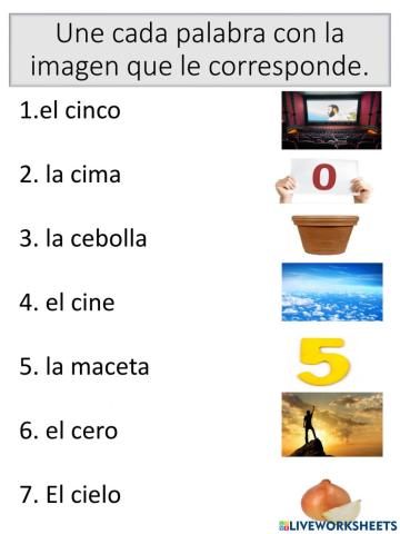 Vocabulario con ce ci