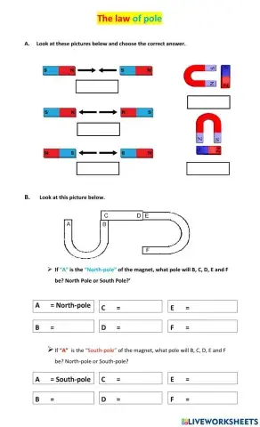 The Law of Pole Magnets excercis