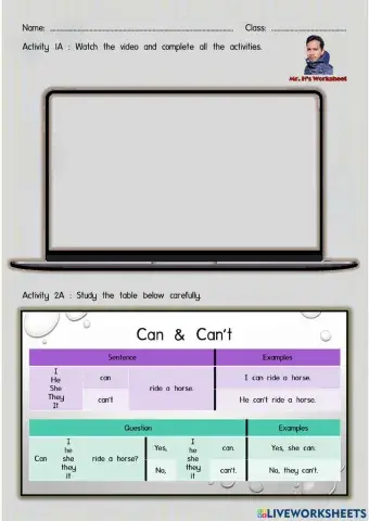 English Year 3 Welcome Lesson 3