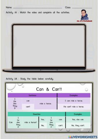 English Year 3 Welcome Lesson 3