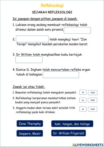 Sejarah dan konsep refleksologi