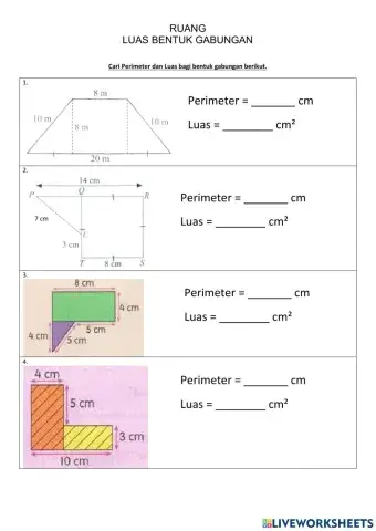 Perimeter & Luas bentuk gabungan