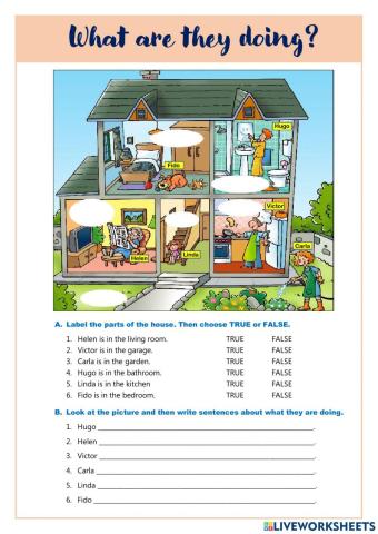 Parts of the house - What are they doing?