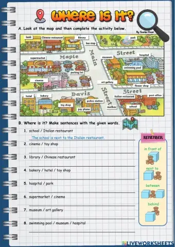 Places in the City - Prepositions of place II