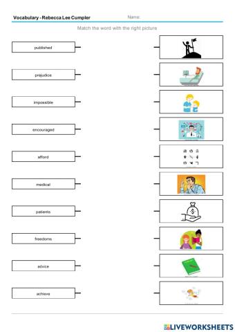 Vocabulary - Rebecca Lee Cumpler