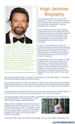 Hugh Jackman Biography