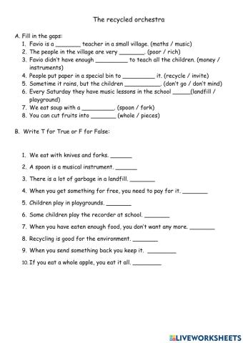 The recycled orchestra