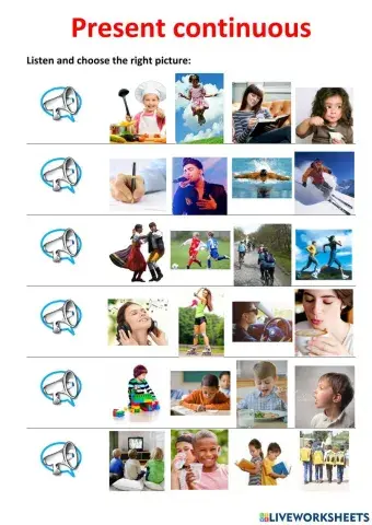 Present continuous - listening 4