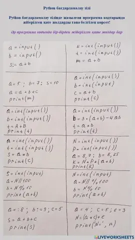 Программалау тілі