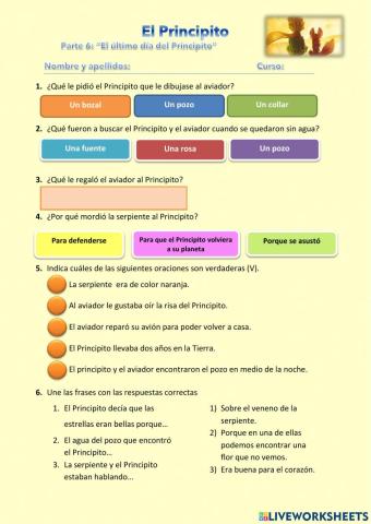 El Principito Capítulo 6