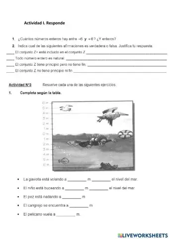 Los números enteros