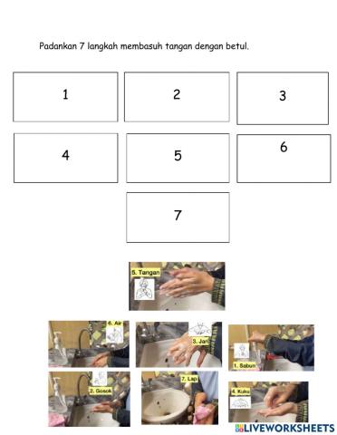 7 langkah membasuh tangan