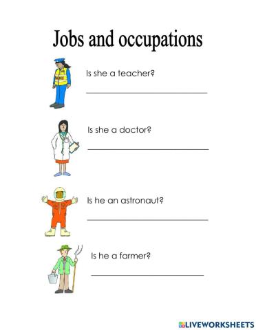 Jobs and occupations
