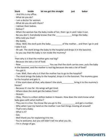 How mothers deliver a baby ( From little girl point of view )