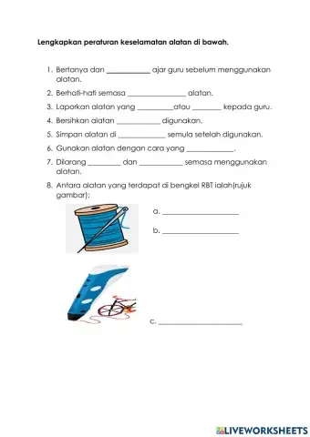 Peraturan keselamatan alatan