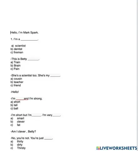 Present simple of to be