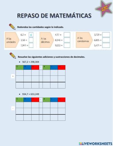 Repaso de matemática