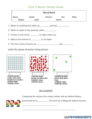 Phases of matter review