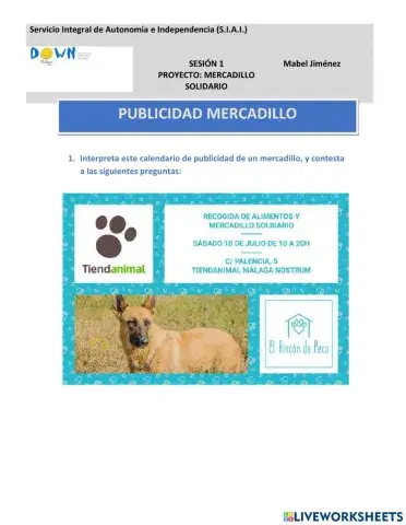 Mercadillo solidario