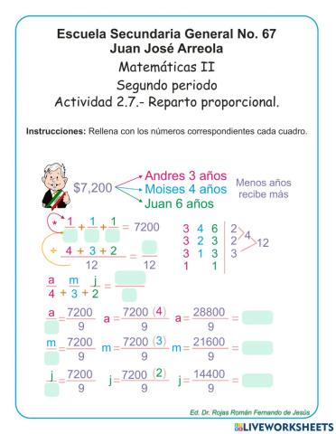 Reparto proporcional