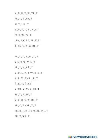 Perfektiva-Imperfektiva - páry