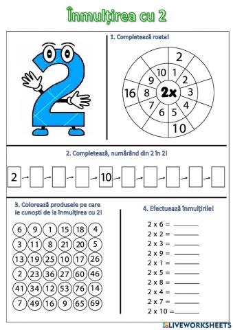 Înmulțirea cu 2