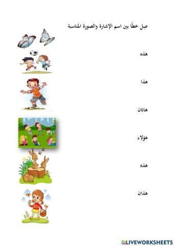 أسماء الاشارة