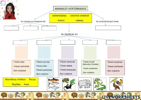Animales vertebrados