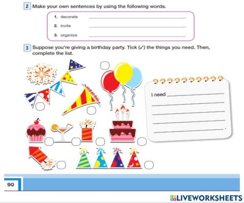 7.sınıf 6.ünite Celebretion Voc 2 ve 3 DERS KİTABI 90-2