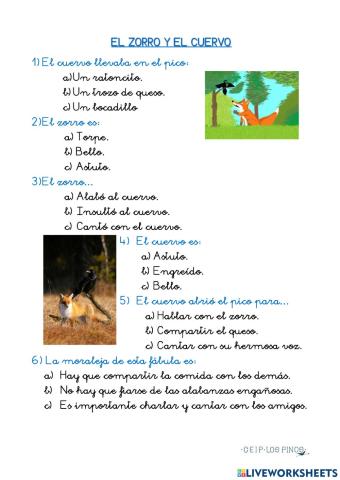 El zorro y el cuervo