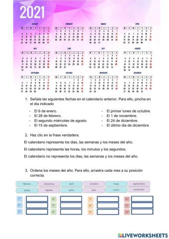 El calendario