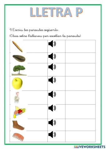 Lletra P