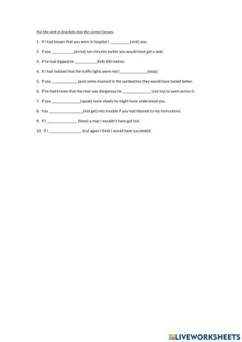 3rd conditional clause