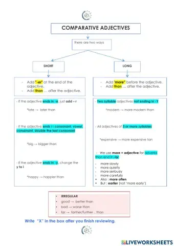 Comparative adjetives-grammar