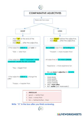Comparative adjetives-grammar