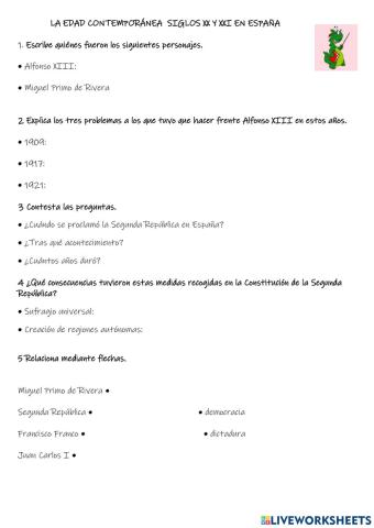 Edad contemporánea en España
