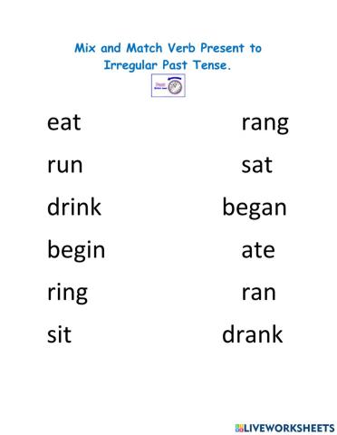 Past Irregular Matching Verbs