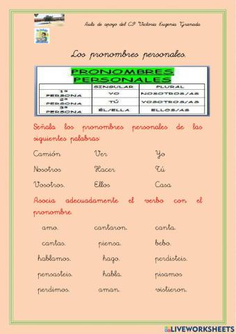 Pronombres personales