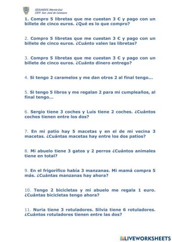 Problemas raros 2º (I)