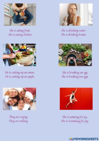 Present continuous practice