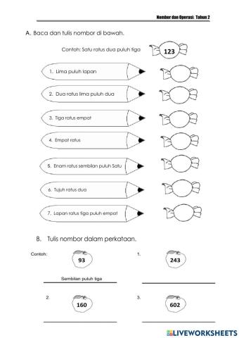 Matematik tahun 2-NOMBOR HINGGA 1000