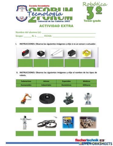 Trabajo extra robótica