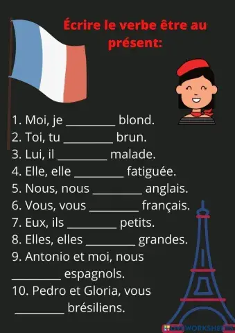 Verbe être au présent